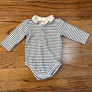 Janie & Jack collared onesie 0-3M